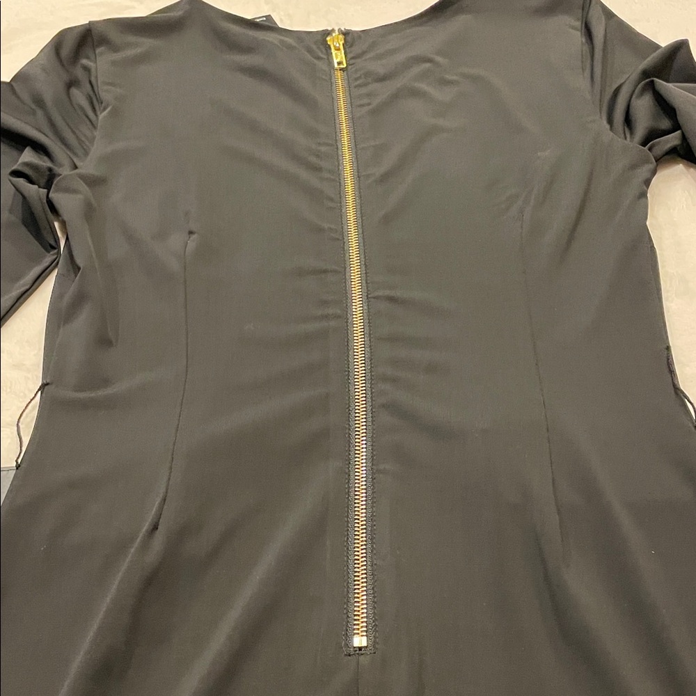 NWT Bebe long sleeve bodycon with gold belt - Picture 4 of 8